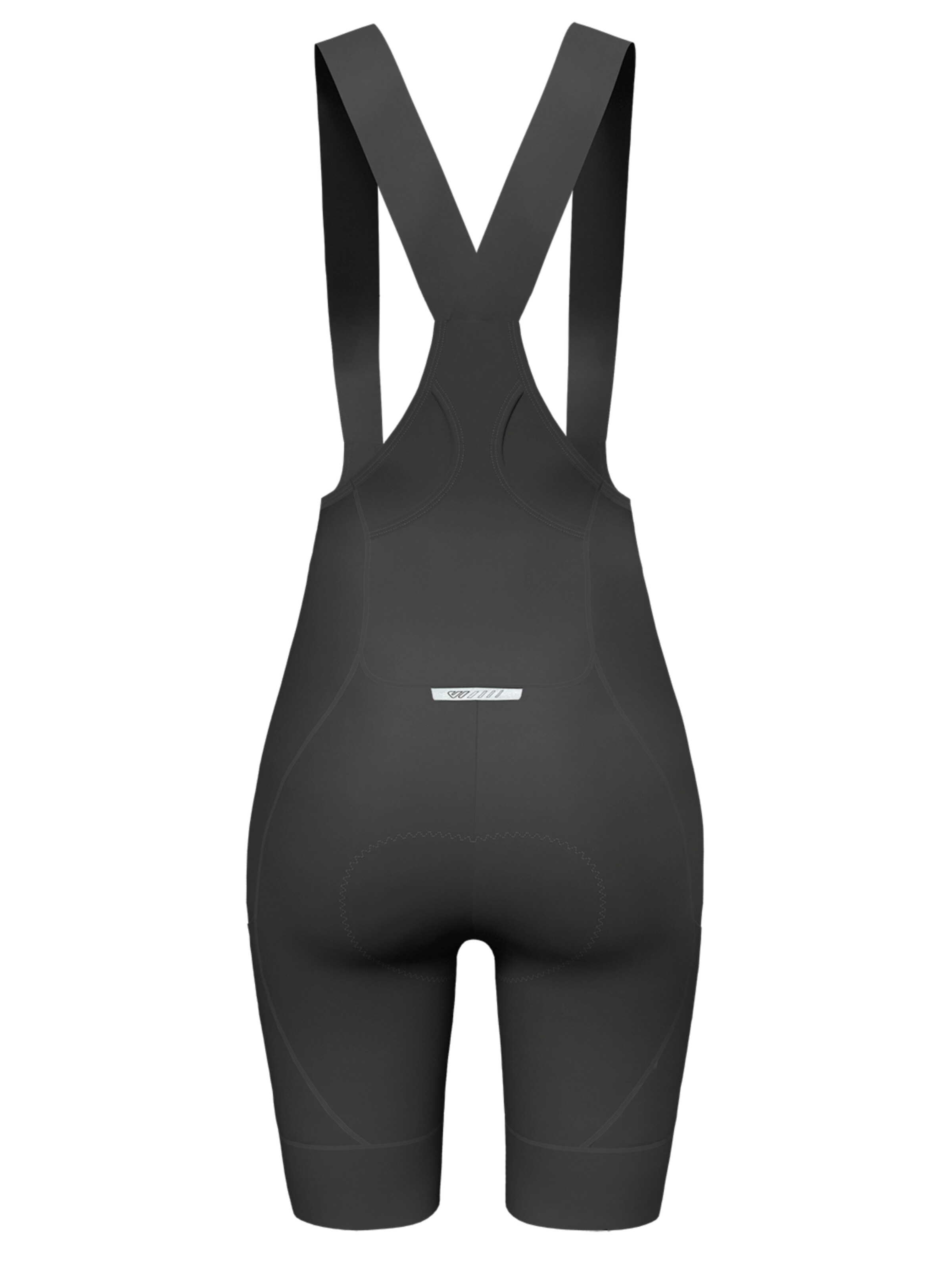 WULIBIKE Skinny Urheiluhousut 'Damen Trägerhose V-Träger, 3D-Polster' värissä musta