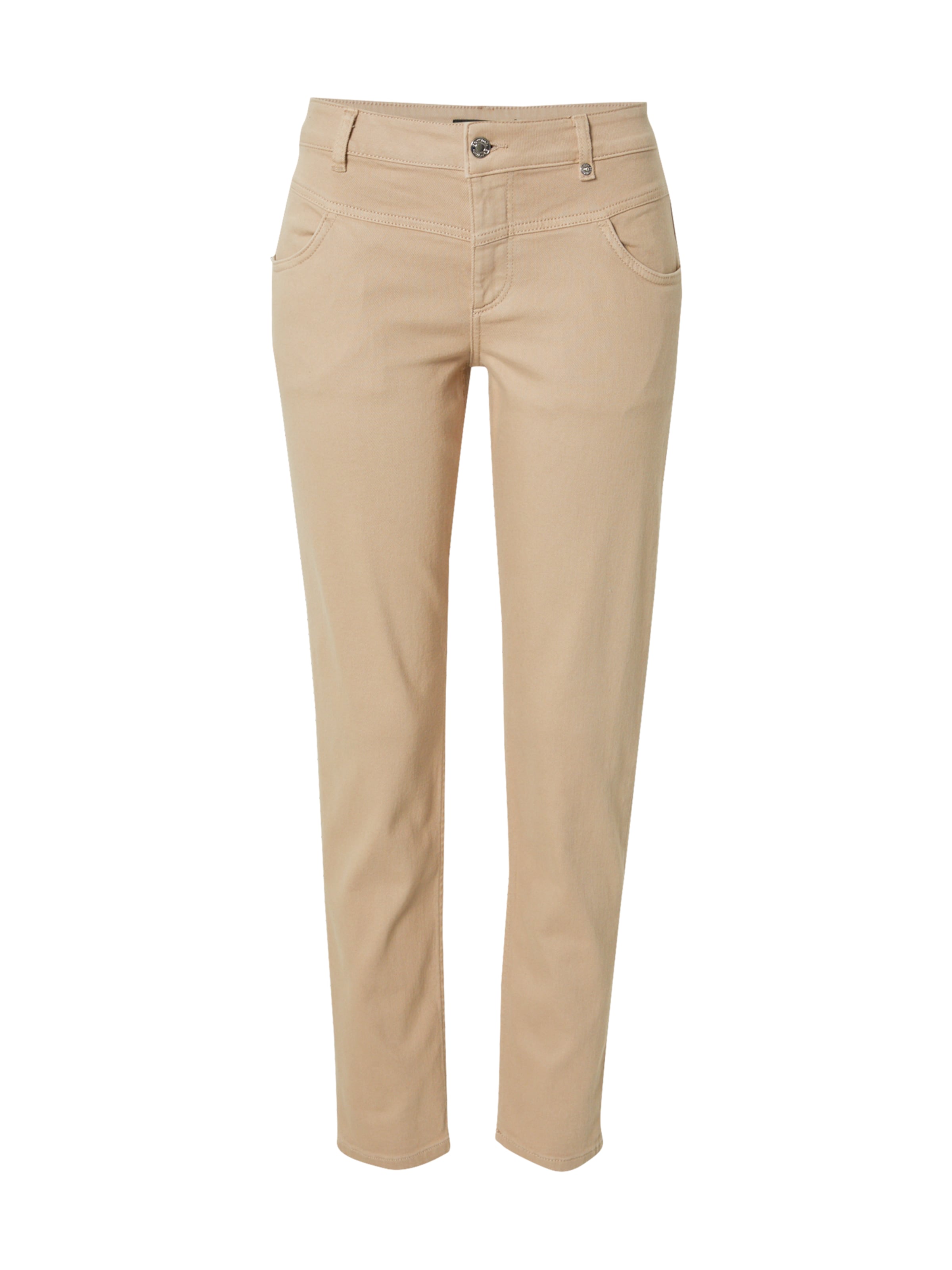 COMMA Slimfit Jeans in Beige: Vorderseite