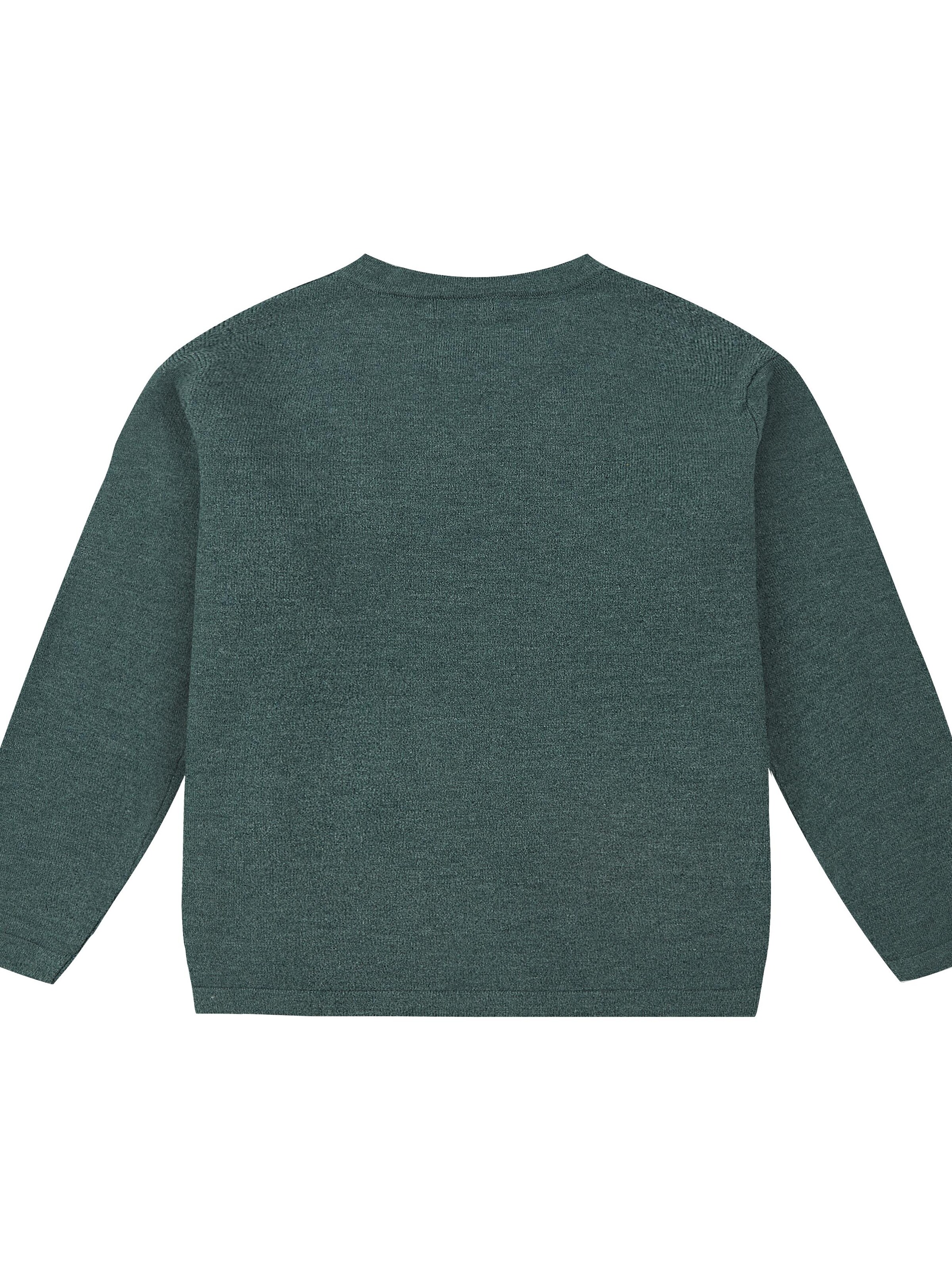 Sailing Sweater 'SAILING Kinder Strickpullover „SL-Forest“ Grün – weich, atmungsaktiv & pflegleicht, Rundhals' in Green