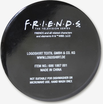 LOGOSHIRT Cup 'Friends - Central Perk & Logo' in Black