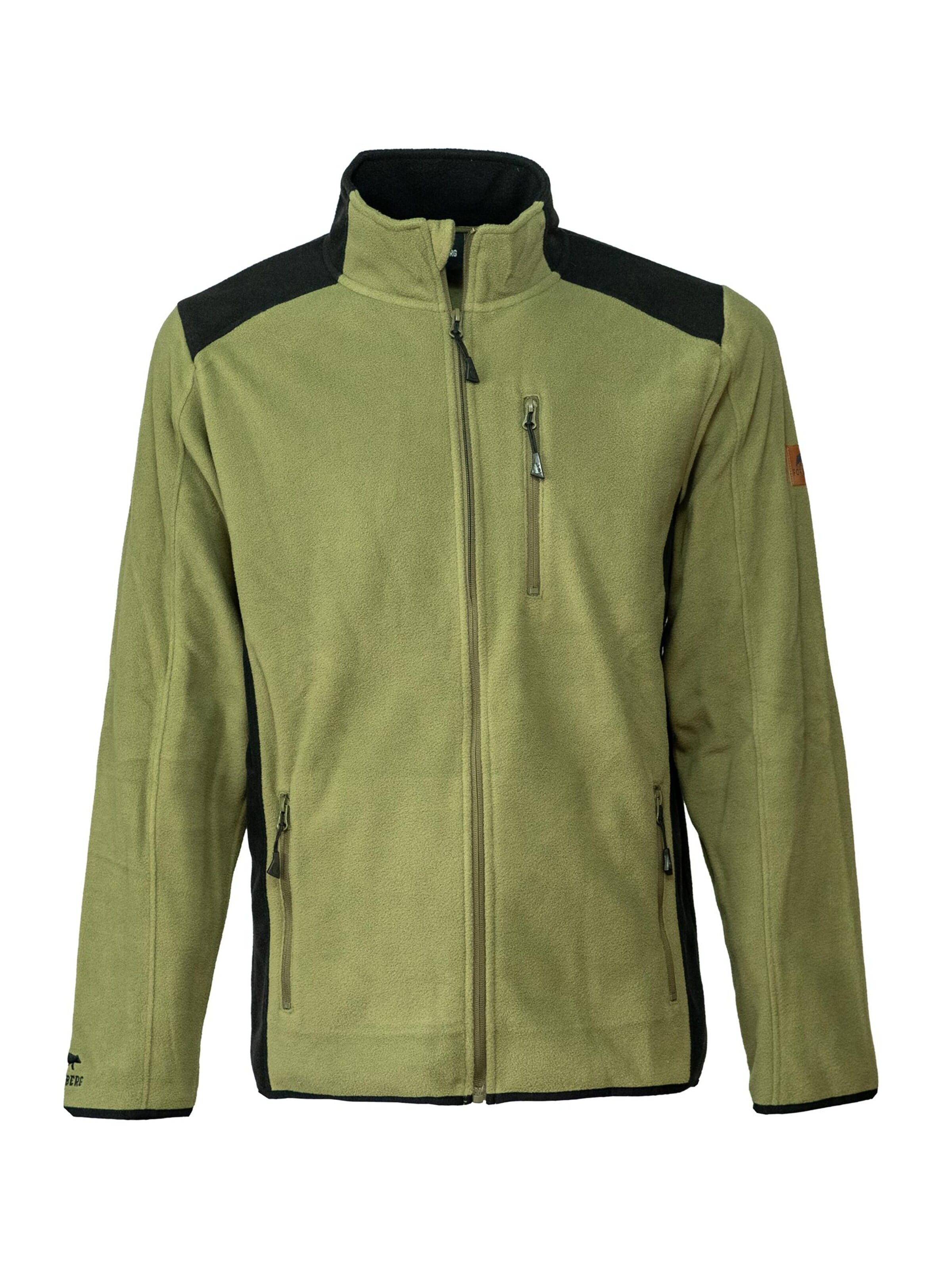 FORSBERG Fleece Jacket 'Brodir III funktionelle Fleecejacke' in Green: front
