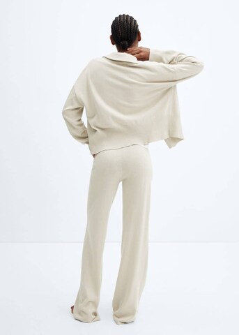 MANGO Pajama Pants 'Liladto' in Beige