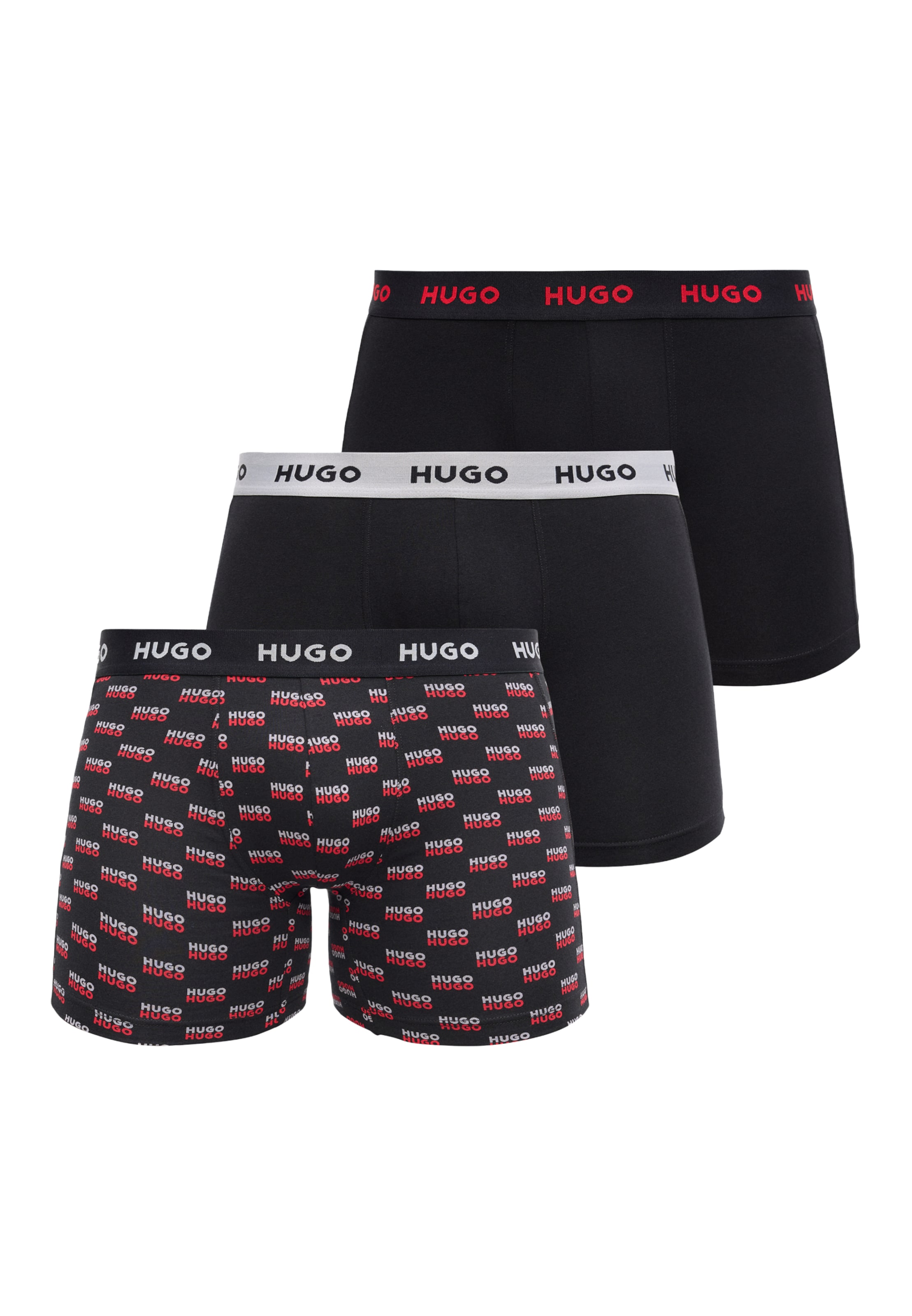 HUGO - Calzoncillo boxer en negro: frente