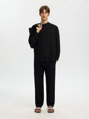 SELECTED Regular Fit Hemd 'SLHClay' in Schwarz