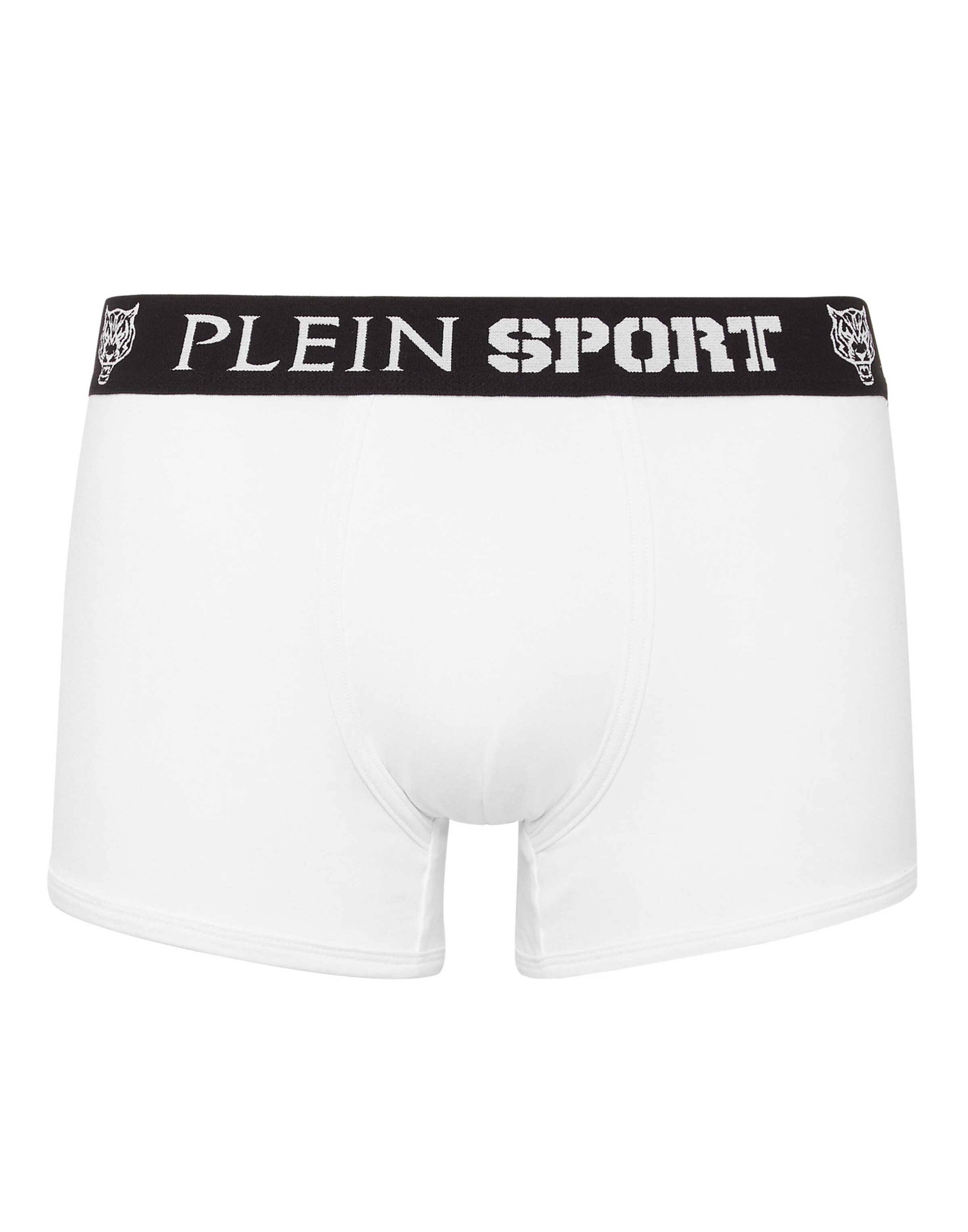 Plein Sport Trunks 'Tiger' in Weiß: Vorderseite