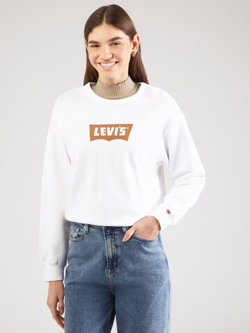 balta LEVI'S ® Megztinis be užsegimo 'HERITAGE': priekis