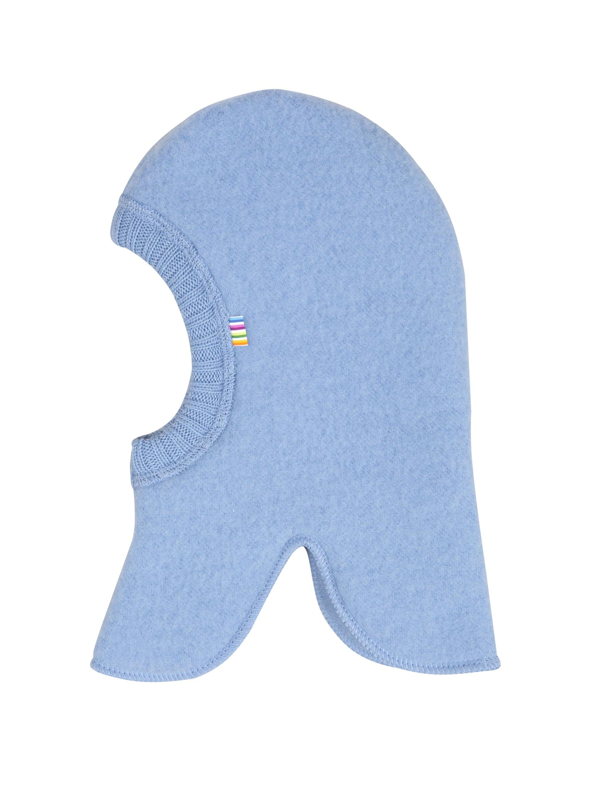 JOHA Beanie 'Schalmütze Balaclava Merino-Wolle' in Blue: front