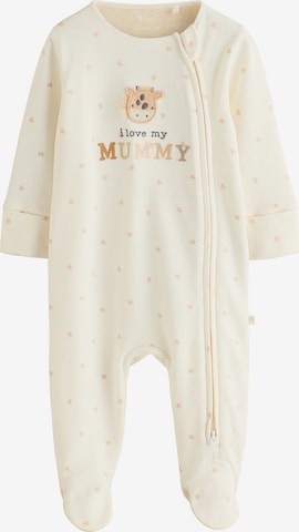 smėlio Next Miego kostiumas 'I Love My Mummy': priekis