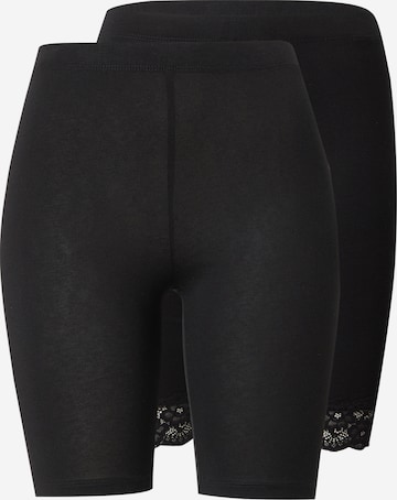 ABOUT YOU Skinny Leggingsit 'Carina' värissä musta: etupuoli