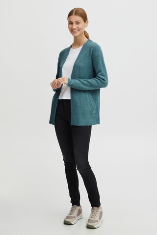 Oxmo Gebreid vest in Blauw