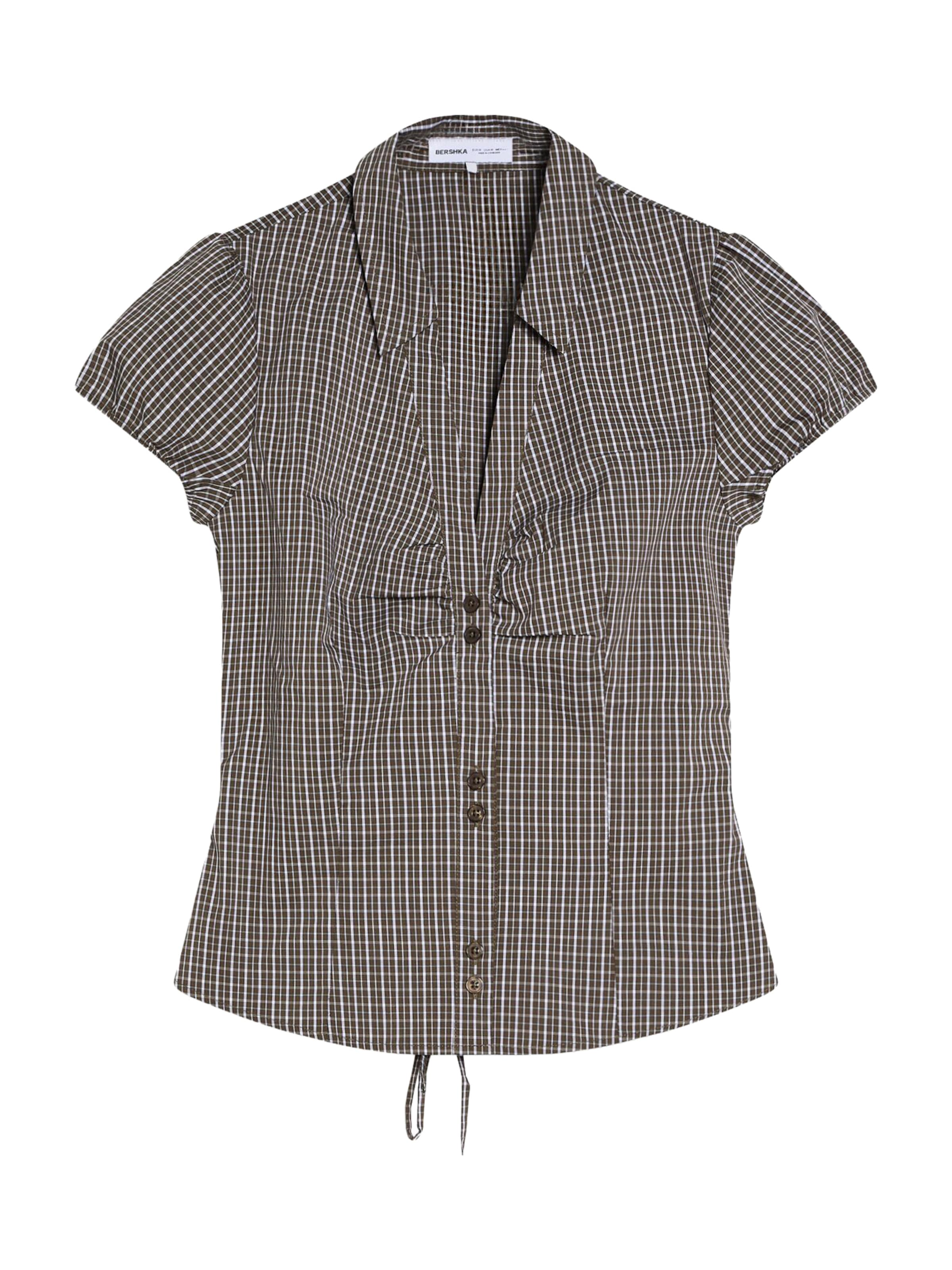 BershkaBluza - zelena boja: prednji dio