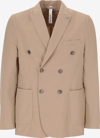 Distretto12 - Chaqueta tipo saco para negocios en beige: frente