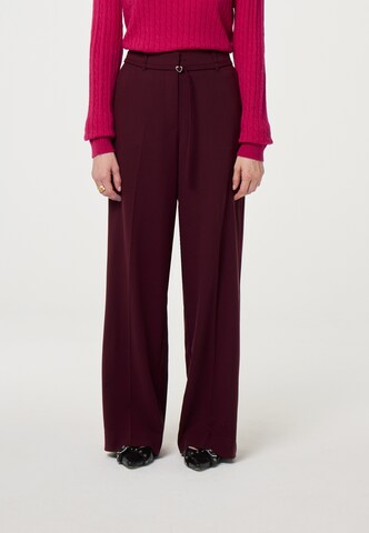 Fabienne Chapot Wide leg Pantalon in Bruin: voorkant
