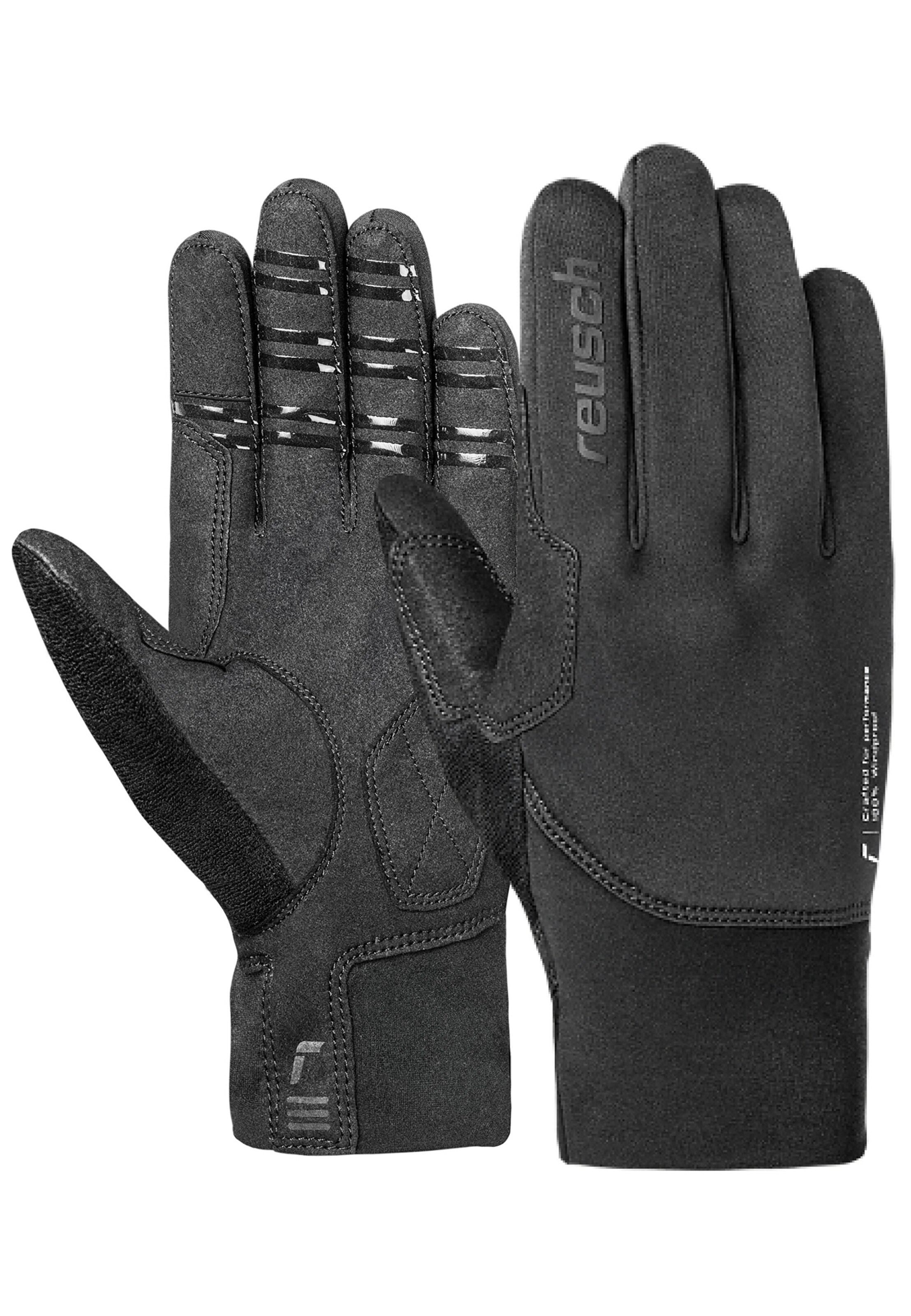REUSCH Vingerhandschoenen 'Glider STORMBLOXX™ TOUCH-TEC' in Zwart: voorkant