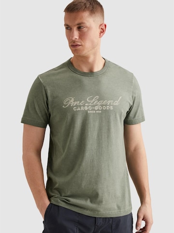 Maglietta 'T-shirt in jersey with rugged artwork on the chest' di PME Legend in verde: frontale