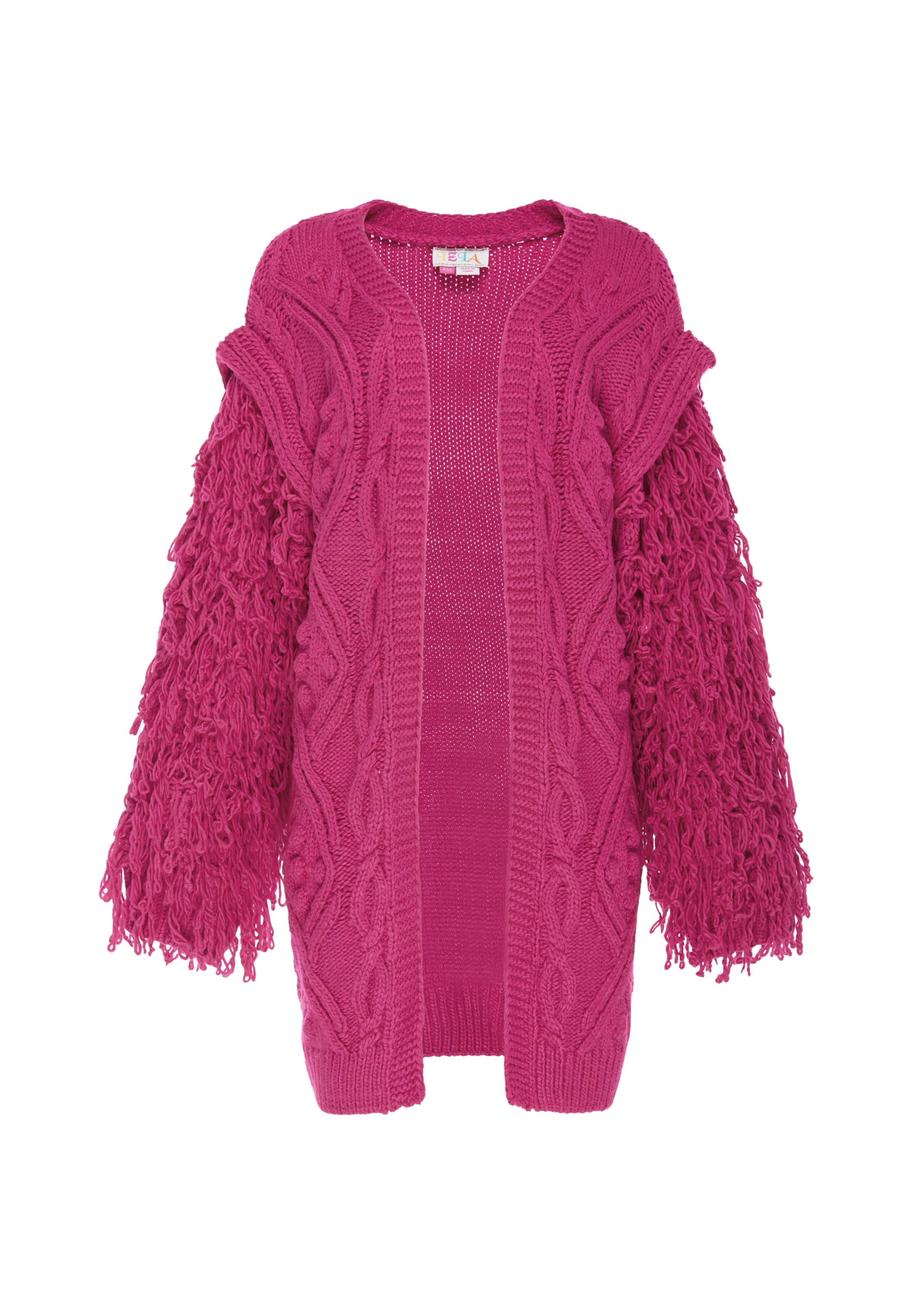 IZIA Gebreid vest in Roze: voorkant