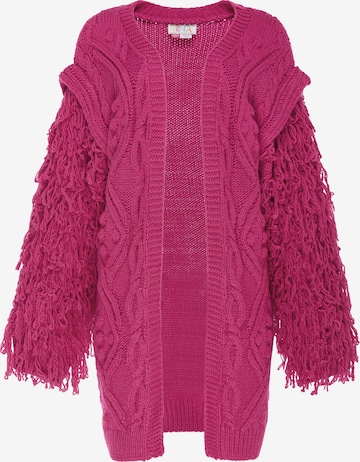IZIA - Casaco de malha em rosa: frente