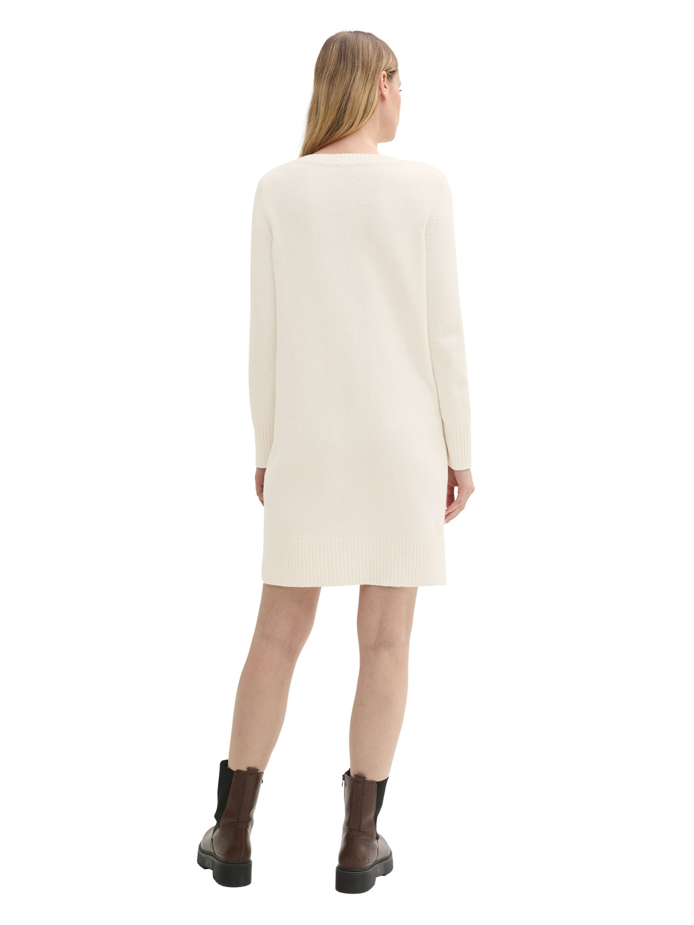 TOM TAILOR Knit dress in White
