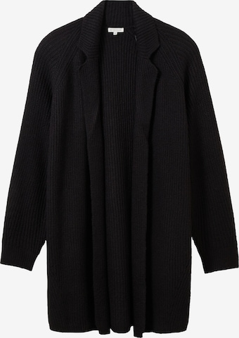 Tom Tailor Women + Knit Cardigan in Black: front