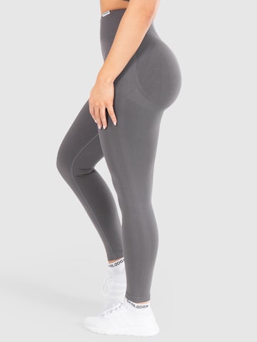 Smilodox Skinny Leggings ' Solid Scrunch ' in Grey