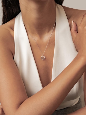 Hey Happiness Ketting 'Dainty Endless Love' in Zilver
