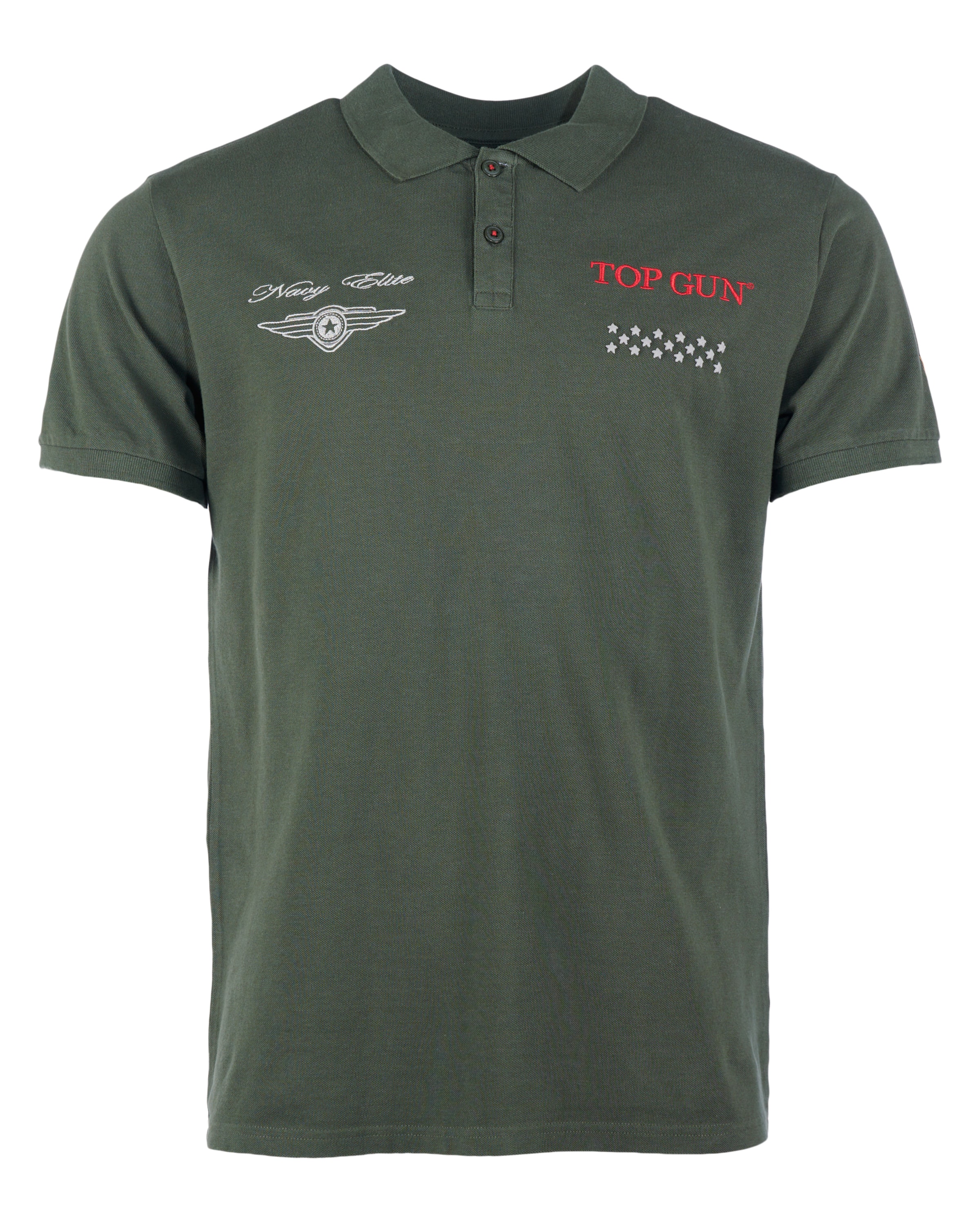 TOP GUN Poloshirt in Grün: Vorderseite