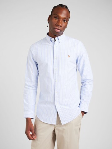Polo Ralph Lauren Slim fit Πουκάμισο σε μπλε: μπροστά