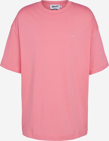 LYCATI exclusive for ABOUT YOU Shirt 'Grounder' in Pink: front