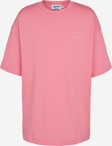 LYCATI exclusive for ABOUT YOU Shirt 'Grounder' in Roze: voorkant