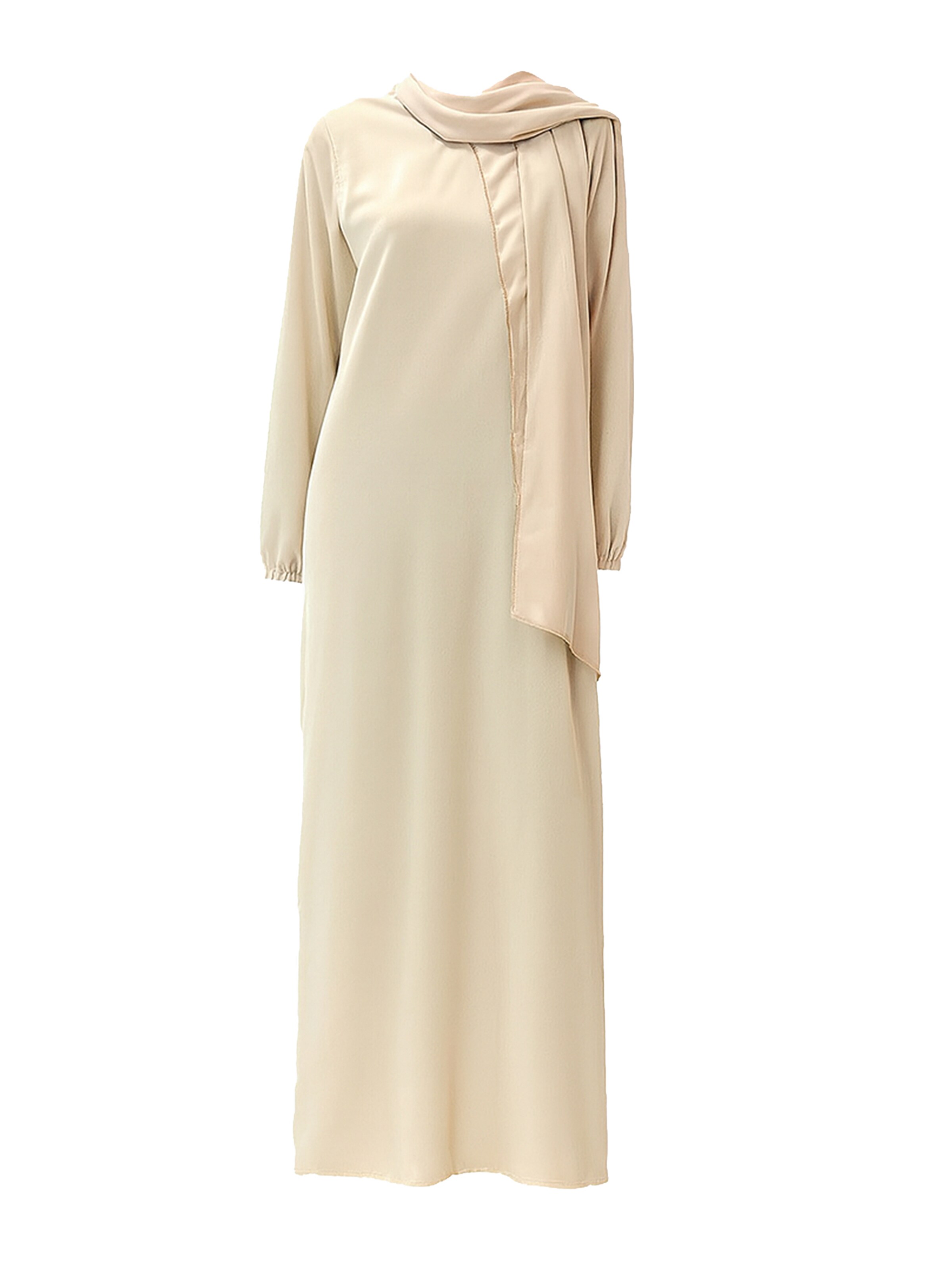 Robe Elara en beige : devant