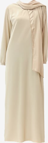 Robe Elara en beige : devant