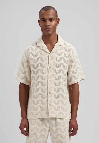 Coupe regular Chemise 'Charlie Resort' Dstrezzed en gris : devant