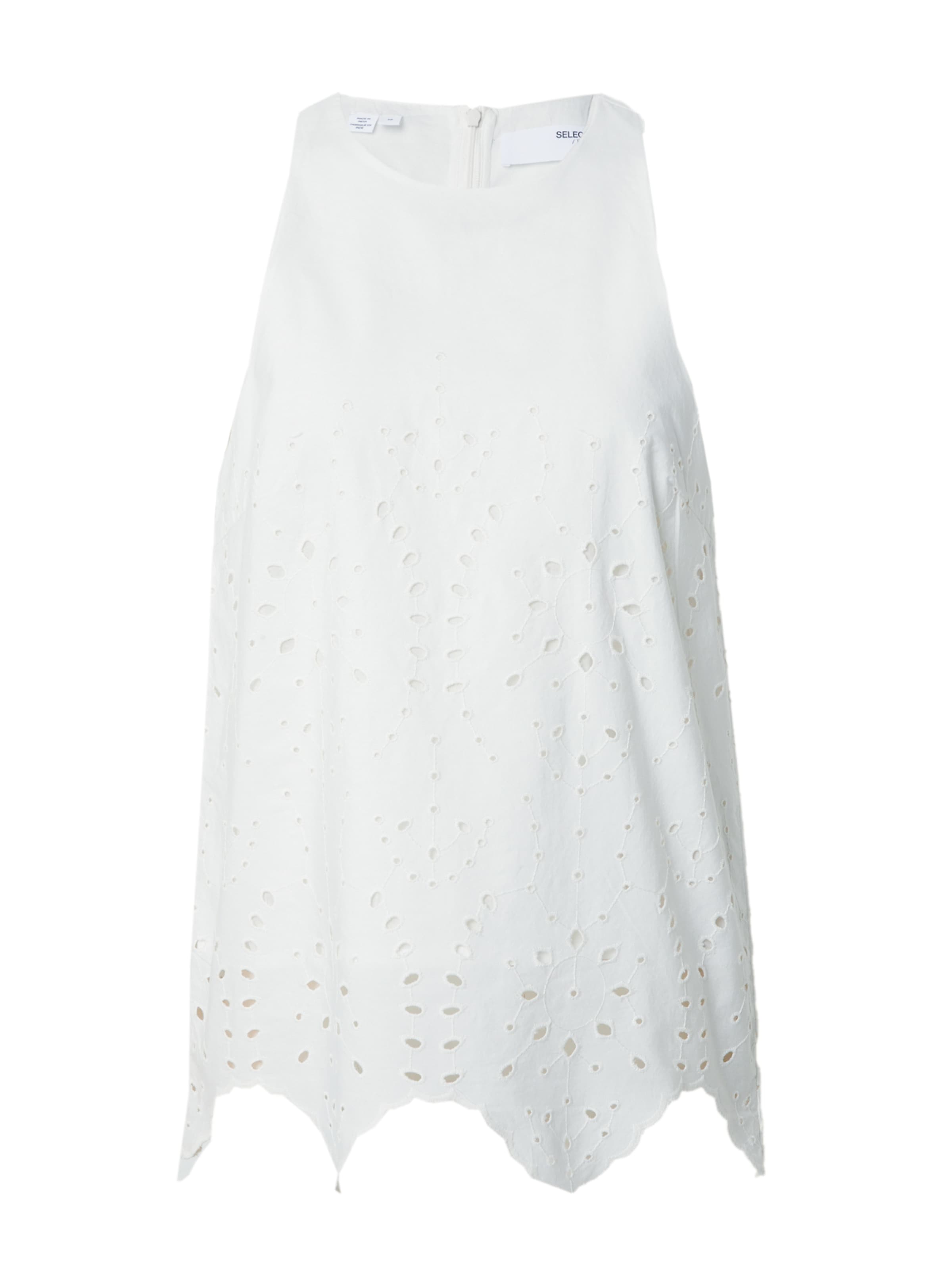 SELECTED Bluza 'KELLI' | bela barva: sprednja stran