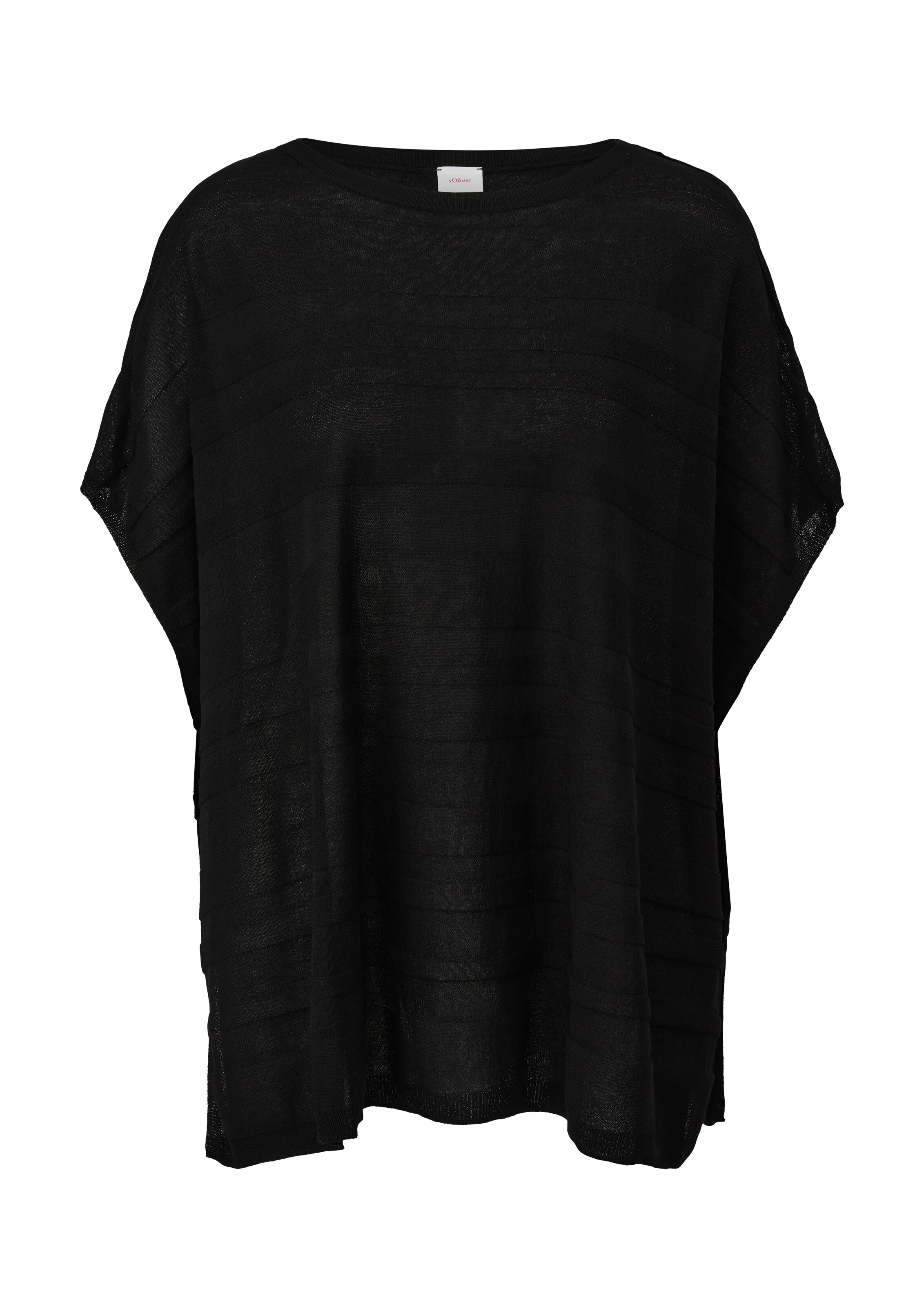 s.Oliver Pullover in Schwarz: Vorderseite