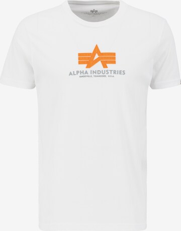 ALPHA INDUSTRIES Shirt in White: front