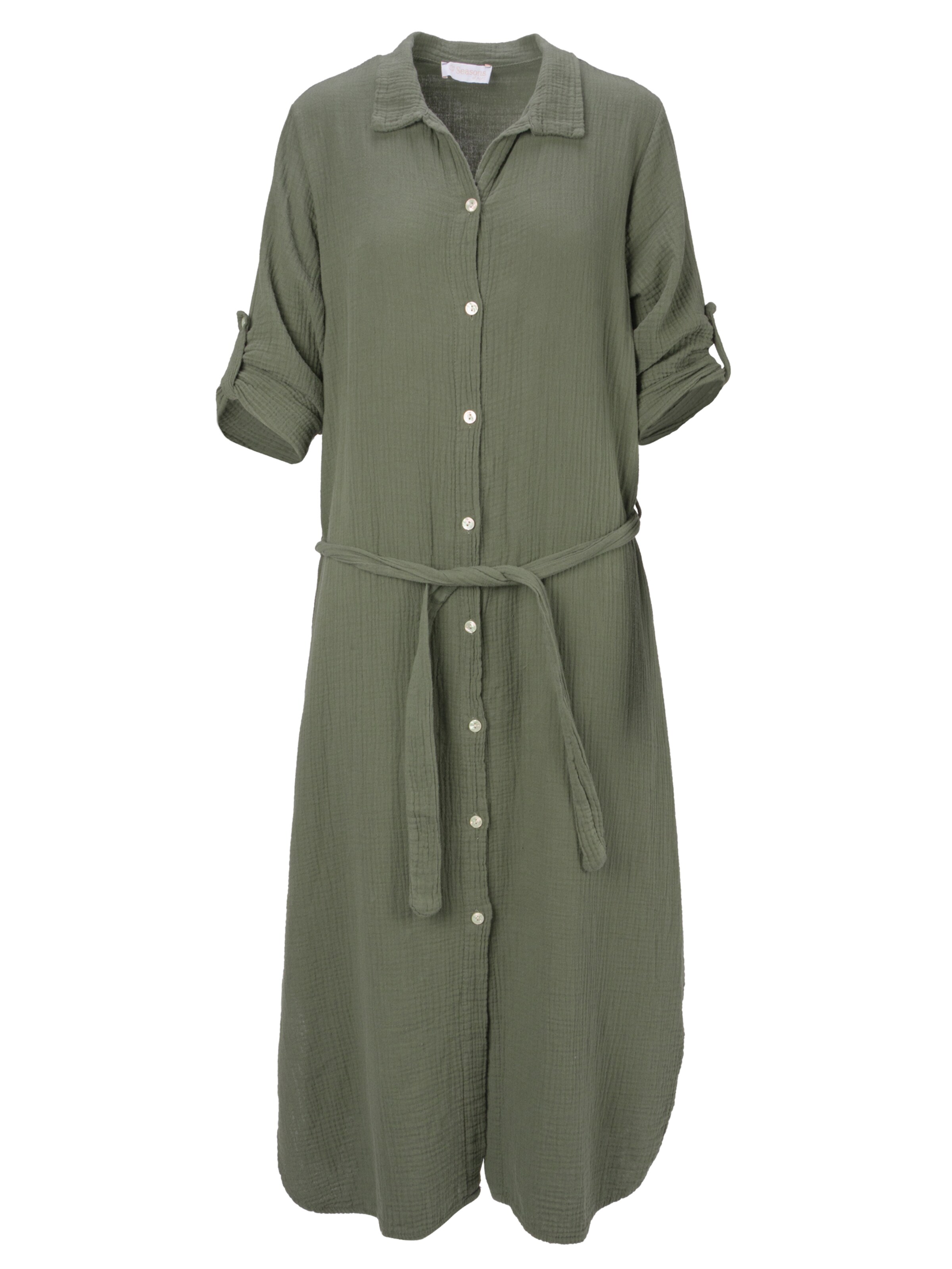 Seasons of April Blousejurk 'Victoria' in Groen: voorkant