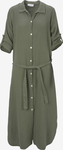 Robe-chemise 'Victoria' Seasons of April en vert : devant