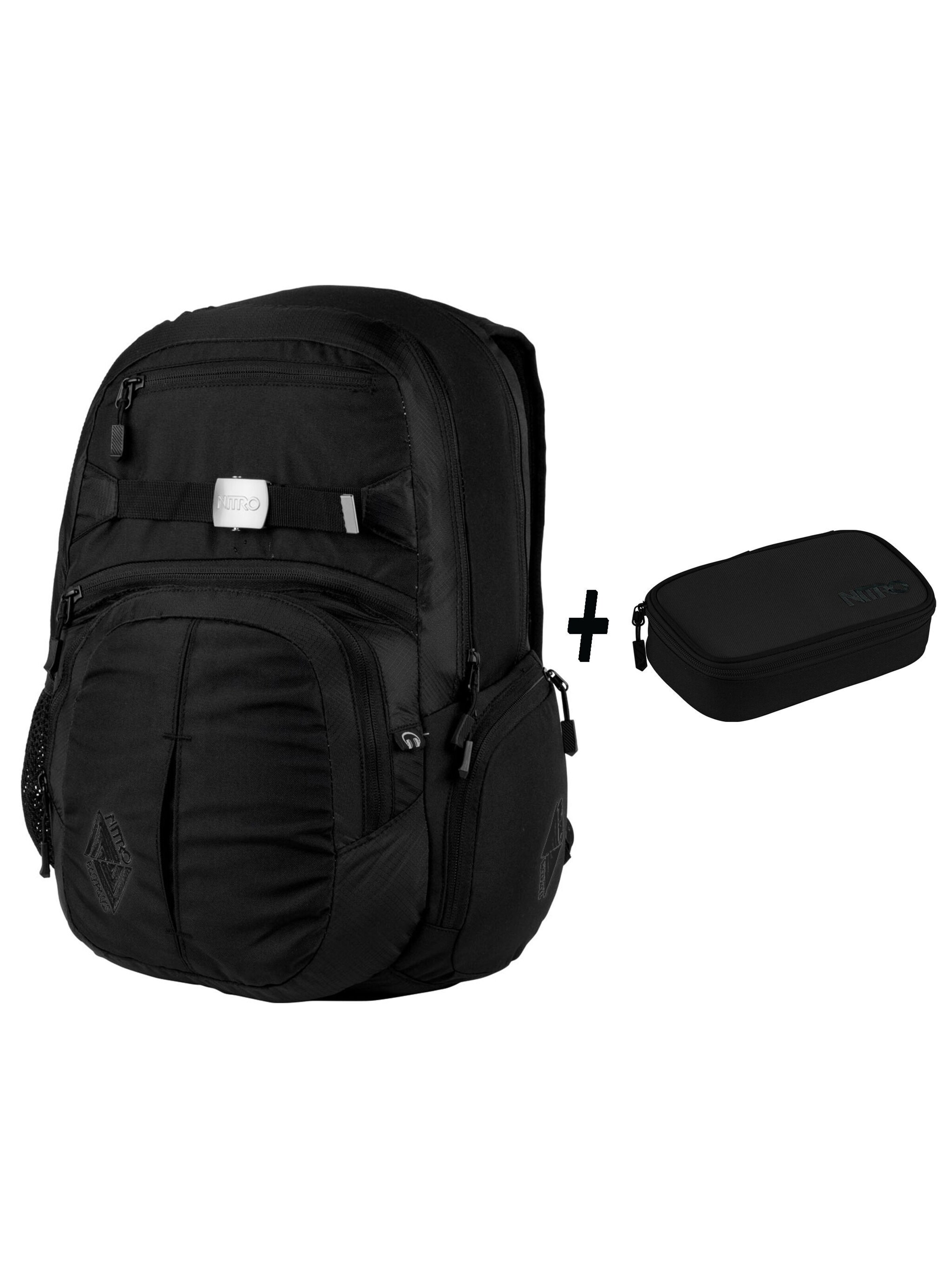 NITRO Backpack 'Set Hero' in Black: front