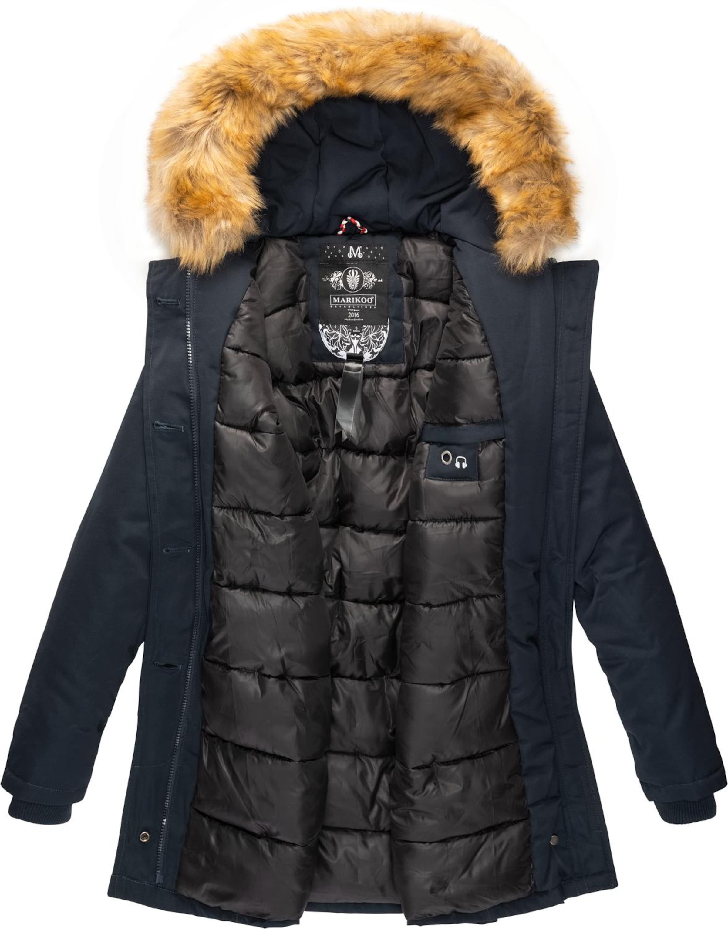 Parka d’hiver 'Karmaa' MARIKOO en bleu