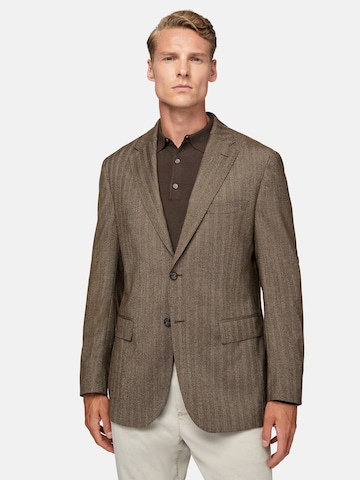 Boggi Milano Regular fit Blazer in Brown: front