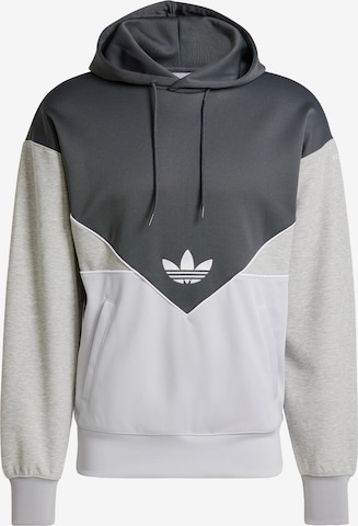 Bluză de molton 'Adicolor Cutline' de la ADIDAS ORIGINALS pe gri: față