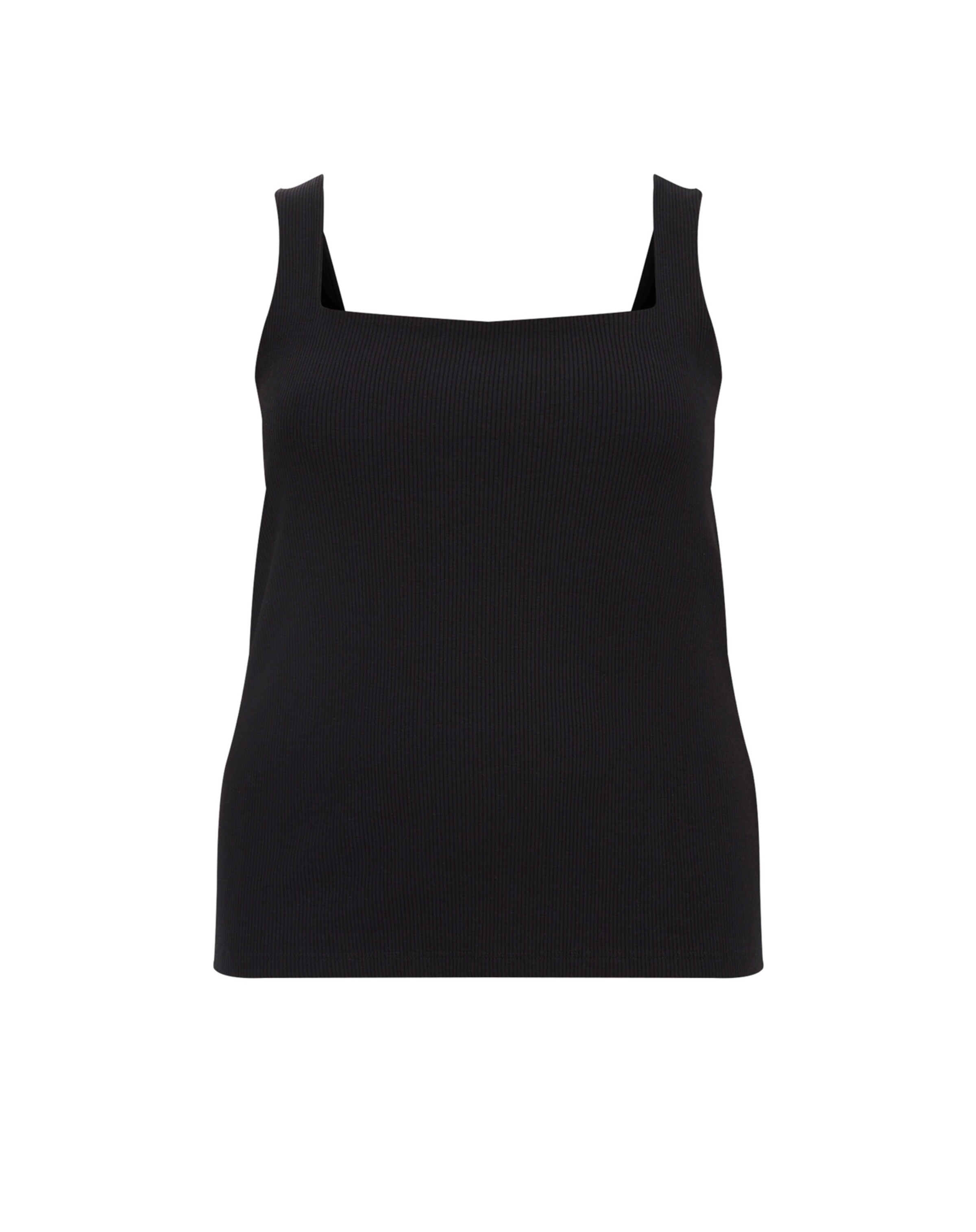 Top de la WE Fashion pe negru: față