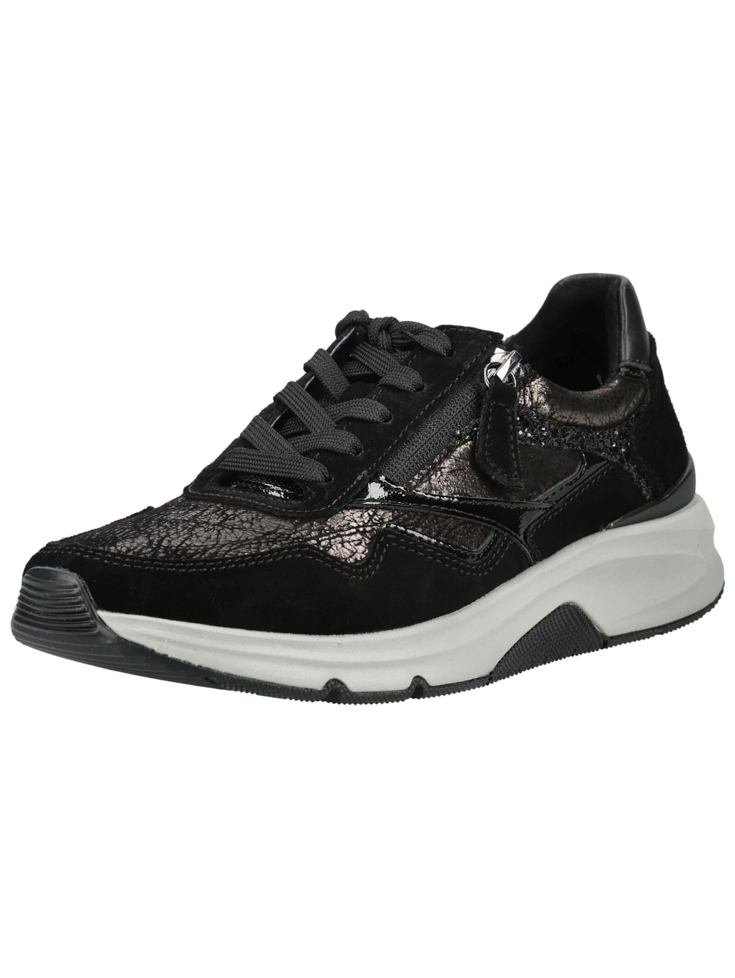 Baskets basses Rollingsoft en noir : devant