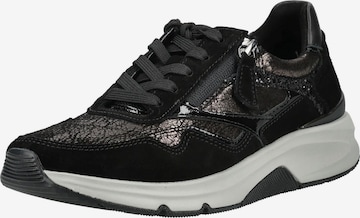 Baskets basses Rollingsoft en noir : devant