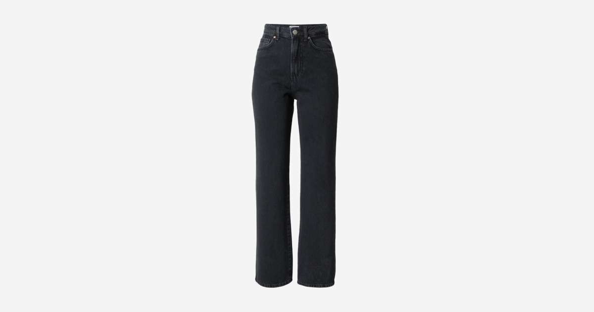 ONLY Rechte jeans voor dames, rechte pasvorm, hoge taille, blauw (medium blue denim), 27W x 32L ONLY Rechte jeans voor dames, rechte pasvorm, hoge taille, blauw (medium blue denim), 27W x 32L