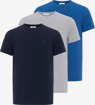 Daniel Hills Тениска в нейви синьо / лазурно синьо / светлосиво, Преглед на продукта
