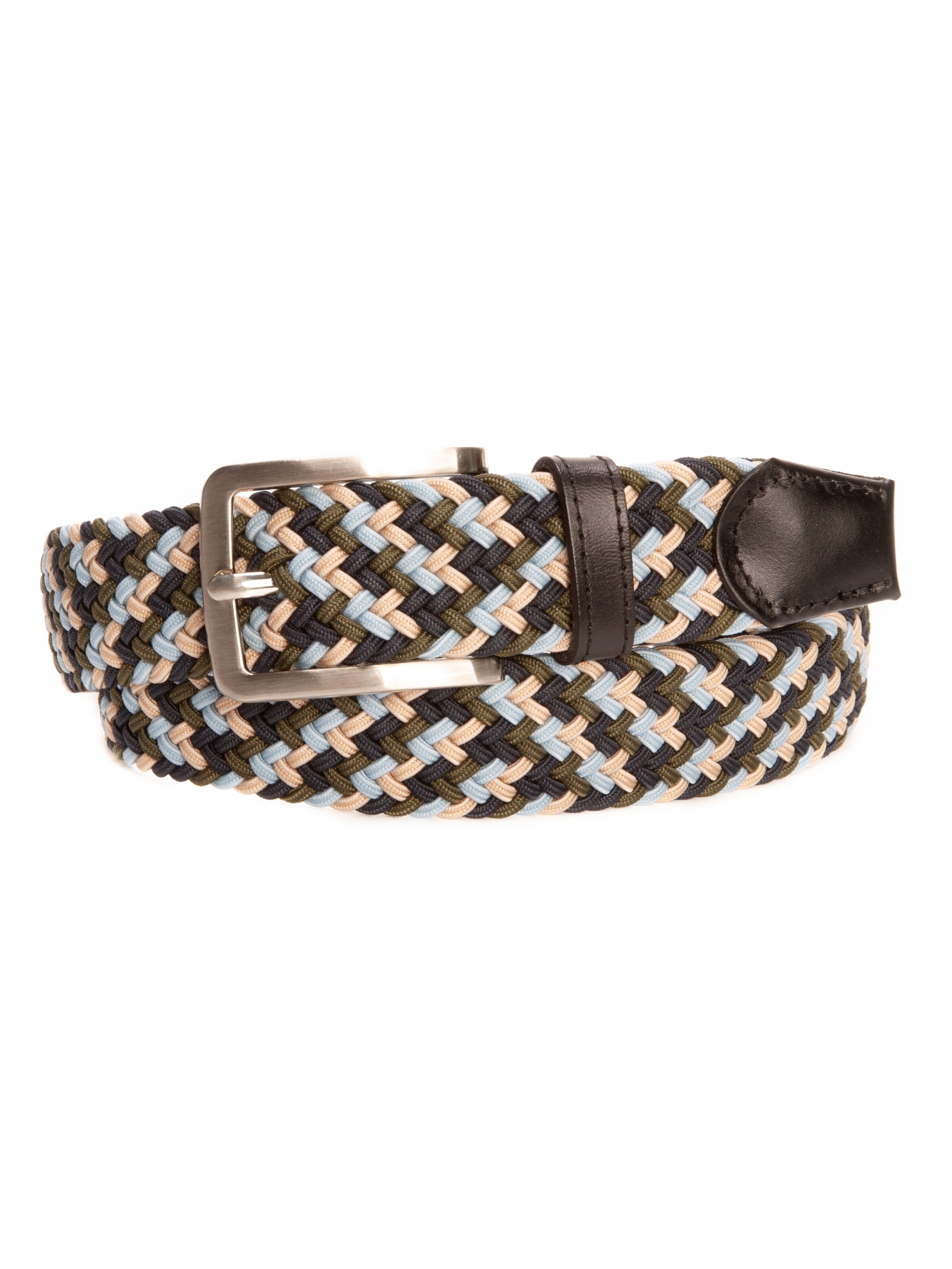 BA98 Flechtgürtel 'Cologne' in Mischfarben