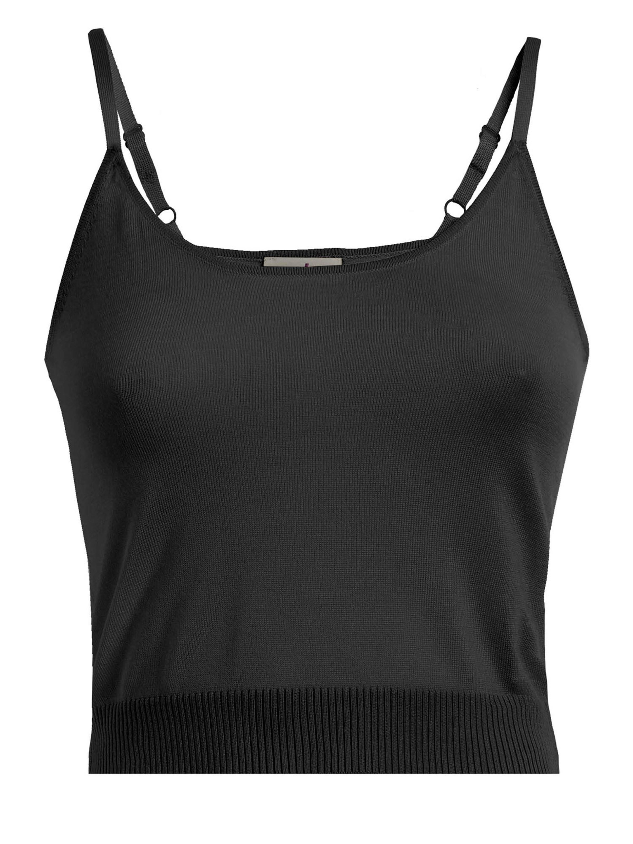 DEHA Gebreide top in Zwart: voorkant