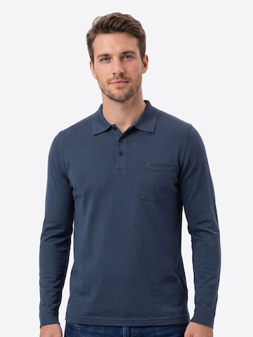 Ragman Shirt 'Basic' in Blauw: voorkant