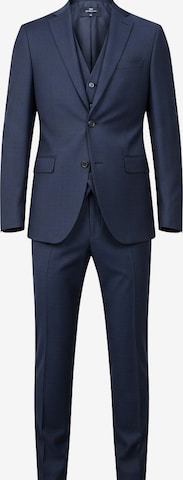 Keskin Collection Suit 'Designer Anzug 3 tlg Grau Schwarz Dunkelblau' in Blue: front